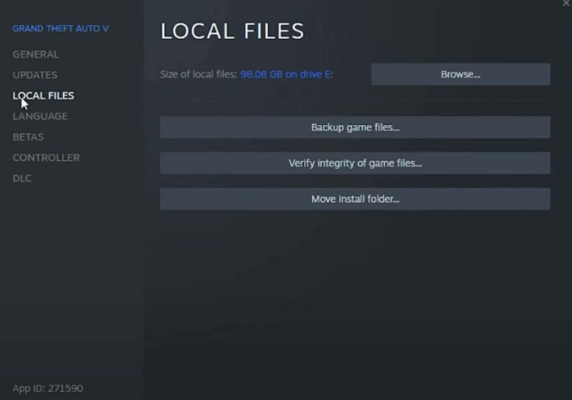 GTA 5 local files location in steam