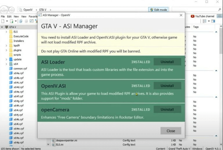gta v asi manager to create mods folder