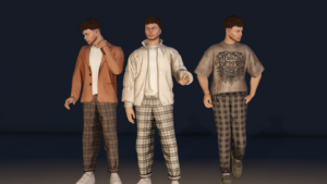 Download Plaid pants for MP Male V1.0