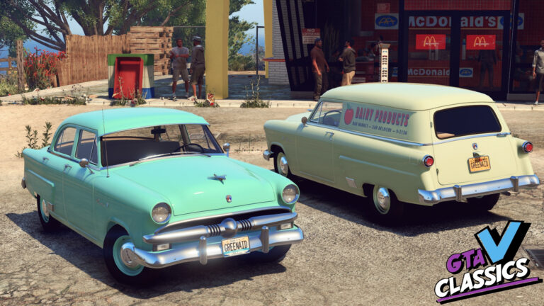 Download 1952-3 Ford Pack [Add-On | VehFuncs V | Extras | Sound | LODs] V1.1a