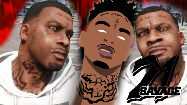 Download 21 Savage Face Texture V1.1