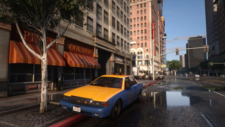 Download Improved and Fixed Vanilla Taxi Car for ENB series V1.1