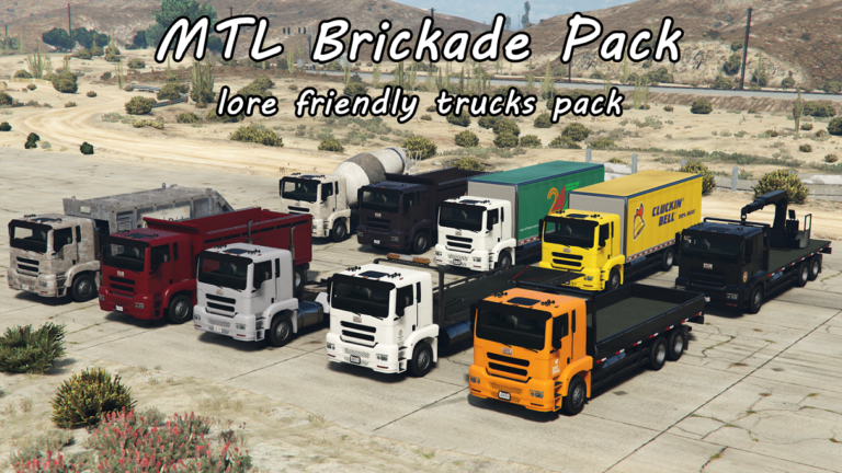 Download MTL Brickade Pack 10in1 [Add-On | Liveries | WIP] V3.0 FiveM/SP