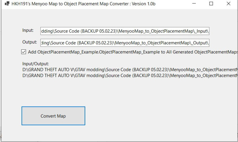 Download Menyoo Map to Object Placement Map Converter V2.0