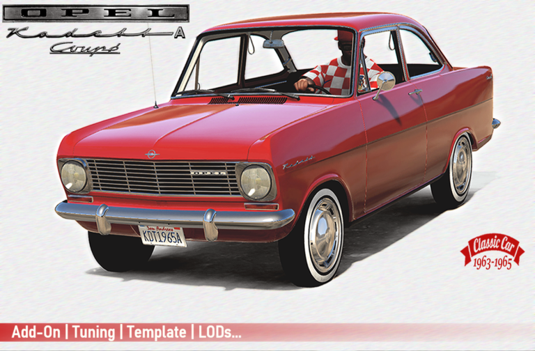 Download Opel Kadett A Coupé [Add-On | Tuning | Template | LODs] V1.0