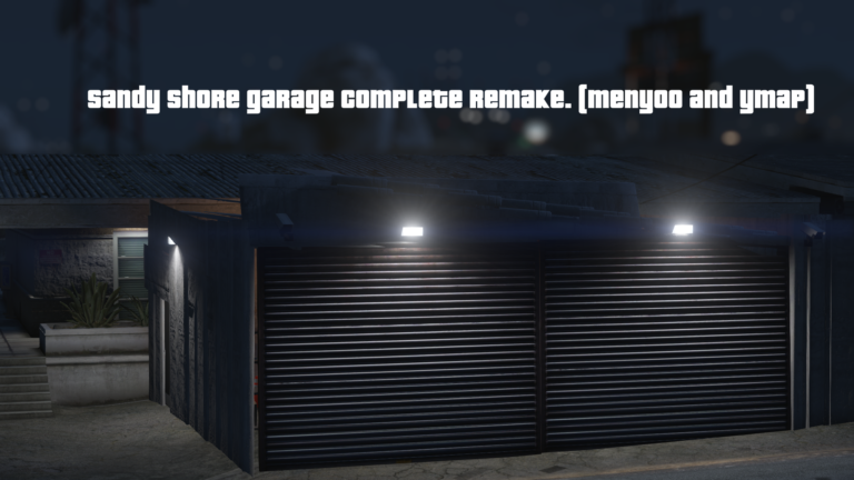 Download Sandy Shores police garage 2024 complete remake. (Menyoo/ YMAP) V1.0