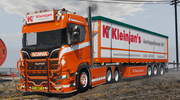 Download Scania R650 Kleinjan [Red Interior lights]