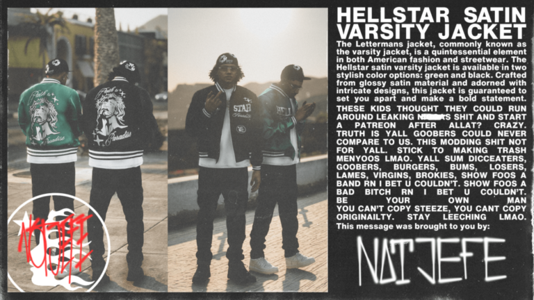 Download Hellstar Satin Varsity Jacket V1.0