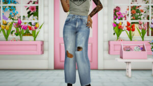 Download Ripped Jeans for MP Female