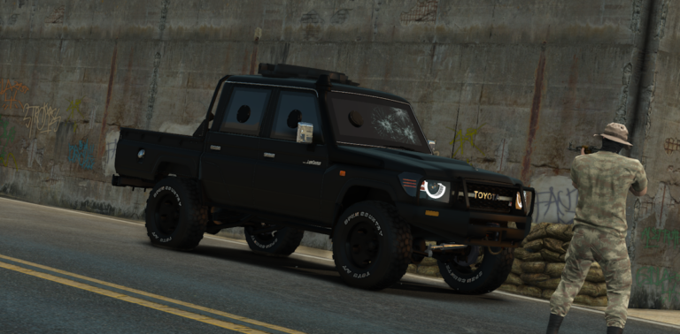 Download Toyota Land Cruiser GR Pick Up Armored [Add-On / Animated] V1.0