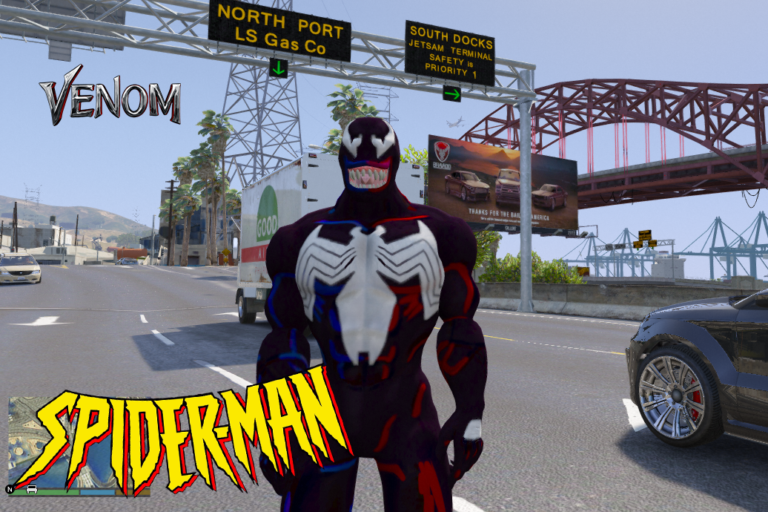 Download Venom from Spider-Man The Animated Series (Add-On Ped)