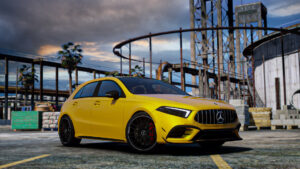 Download 2021 Mercedes Benz A45 AMG [ Fivem | Tuning | Animated Sunroof] V1.4