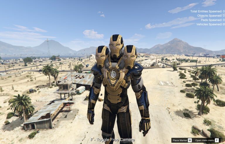 Download GIANT 3 HEAD BLACK IRON MAN [Add-On Ped] V1.0