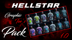 Download HellStar Graphic Tee’s Pack For MP Males V1.0