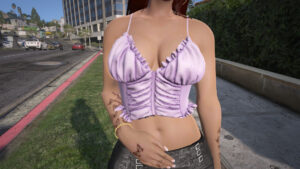 Download Ruched Satin Top for MP Female
