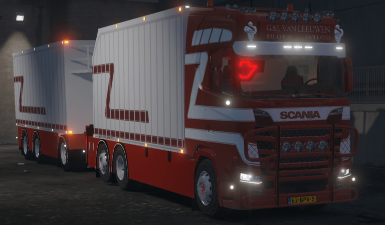 Download Scania R570 G&J Leeuwen BV [STEERING TRAILER] [INTERIOR] V2.0