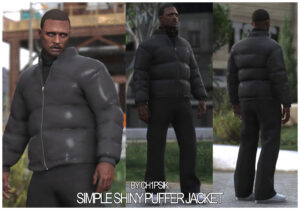 Download Simple Shiny PufferJacket [MP Male]