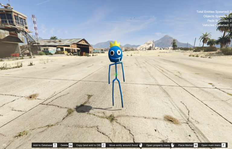 Download Very Skinny Blue Rainbow Friends [Add-On Ped] V1.0