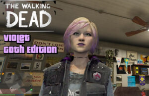 Download Violet (TWD Final Season) Goth Edition [Add-On Ped] V1.0