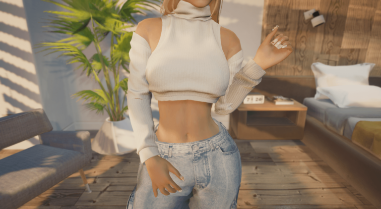 Download Wool Separate Sleeve Top for MP Female V1.0